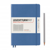 Записная книжка блокнот Leuchtturm Medium A5 (145 x 210 мм) Muted Colours в клетку, голубой