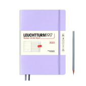 Еженедельник 2023 Leuchtturm B5 (178 х 254 мм) с записной книжкой + доп. буклет, сирень