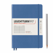 Записная книжка блокнот Leuchtturm Medium A5 (145 x 210 мм) Muted Colours в линию, голубой