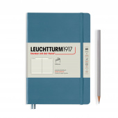 Записная книжка блокнот в мягкой обложке Leuchtturm A5 (145 x 210 мм) в линию, синий камень