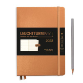 Еженедельник 2023 Leuchtturm А5 с записной книжкой + доп. буклет, медь