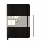 Записная книжка блокнот в мягкой обложке Leuchtturm A5 (145 x 210 мм) нелинованная, черная