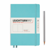 Записная книжка блокнот Leuchtturm A5 (145 x 210 мм) нелинованная, аквамарин