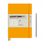 Записная книжка блокнот в мягкой обложке Leuchtturm A5 (145 x 210 мм) в линию, тёплый жёлтый