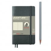 Записная книжка блокнот в мягкой обложке Leuchtturm A6 (в линейку), антрацит