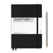 Записная книжка блокнот Leuchtturm A5 (145 x 210 мм) в точку, черная