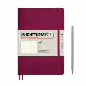 Записная книжка блокнот Leuchtturm в мягкой обложке A5 (145 x 210 мм) в точку, винный