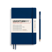 Записная книжка блокнот Leuchtturm в гибкой обложке A5 в линию, тёмно-синий