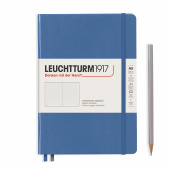 Записная книжка блокнот Leuchtturm Medium A5 (145 x 210 мм) Muted Colours в точку, голубой