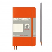 Записная книжка блокнот в мягкой обложке Leuchtturm A6 (в точку), оранжевая