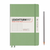 Записная книжка блокнот Leuchtturm Medium A5 (145 x 210 мм) Muted Colours в точку, зеленый