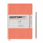Записная книжка блокнот в мягкой обложке Leuchtturm Medium A5 (145 x 210 мм) Muted Colours в линию,  оранжевый