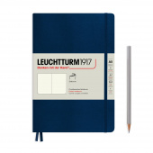 Записная книжка блокнот Leuchtturm в мягкой обложке A5 (145 x 210 мм) в точку, тёмно-синий
