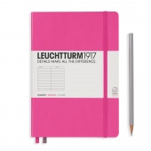 Записная книжка Leuchtturm A5 (в линейку), розовая