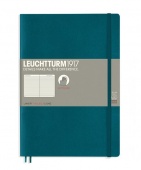 Записная книжка блокнот в мягкой обложке Leuchtturm B5 (178 х 254 мм) в линейку, океан