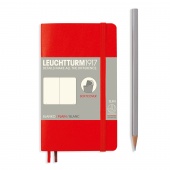 Записная книжка блокнот в мягкой обложке Leuchtturm A6 (нелинованная), красная