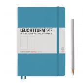 Записная книжка Leuchtturm A5 (145 x 210 мм) в точку, нордический синий