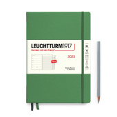 Еженедельник 2023 Leuchtturm B5 (178 х 254 мм) с записной книжкой + доп. буклет, олива