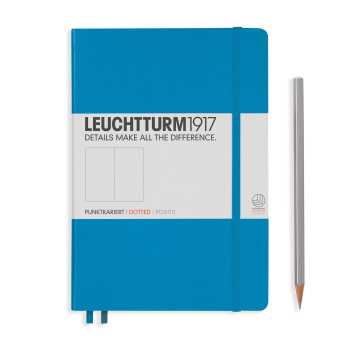 Записная книжка блокнот Leuchtturm A5 (в точку), лазурная