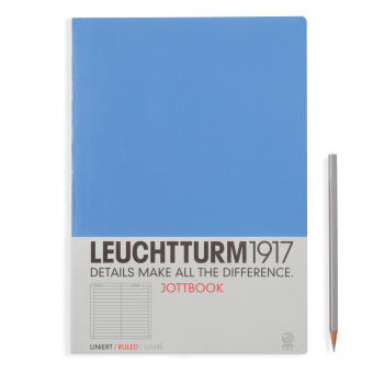Записная книжка тетрадь Leuchtturm Jottbook А4 (в линейку), нордический синий