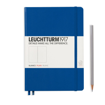 Записная книжка блокнот Leuchtturm A5 (145 x 210 мм) нелинованная, королевский синий
