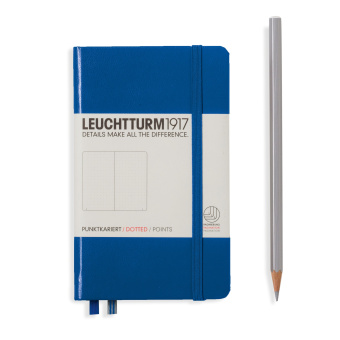 Записная книжка блокнот Leuchtturm A6 (в точку), королевский синий