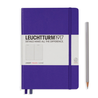 Записная книжка блокнот Leuchtturm A5 (в линейку), сиреневая