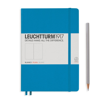Записная книжка блокнот Leuchtturm A5 (нелинованная), лазурная