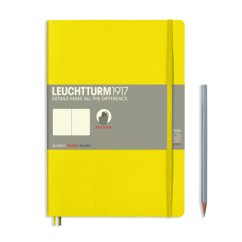 Записная книжка блокнот в мягкой обложке Leuchtturm В5 (нелинованная), желтая
