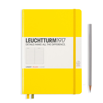 Записная книжка Leuchtturm A5 (145 x 210 мм) в линию, жёлтая