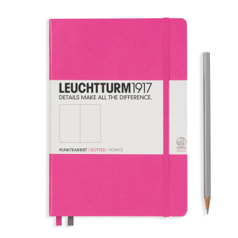 Записная книжка блокнот Leuchtturm A5 (в точку), розовая